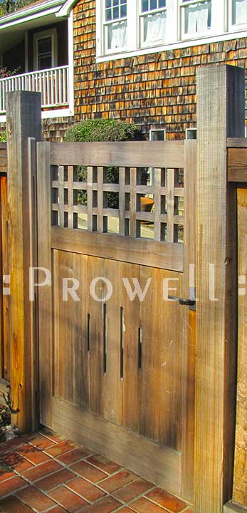 Site photo showing wooden gate #3 in marin county, california