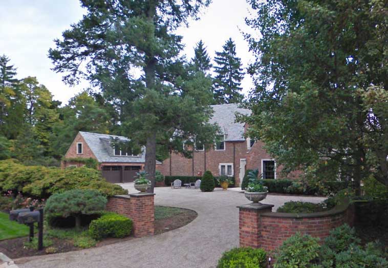 site photo of the residence in Birmingham, Michigan with gate #51. 