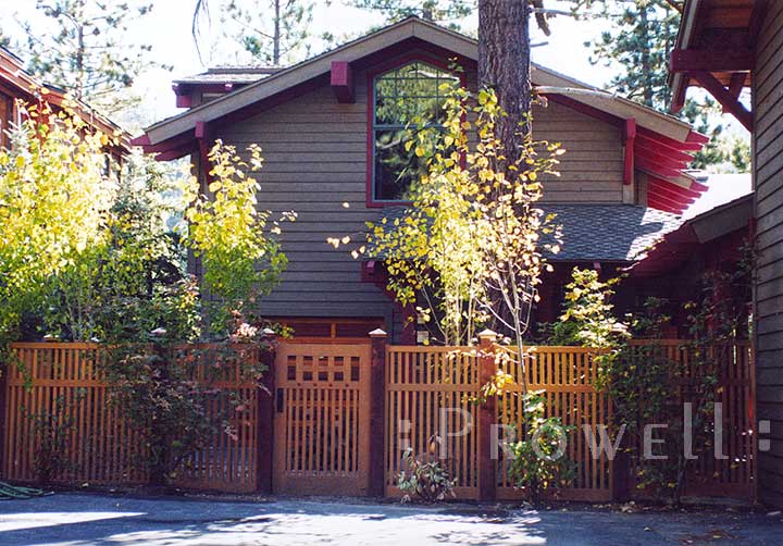 site photo of gate design #52-5 in Lake Tahoe
