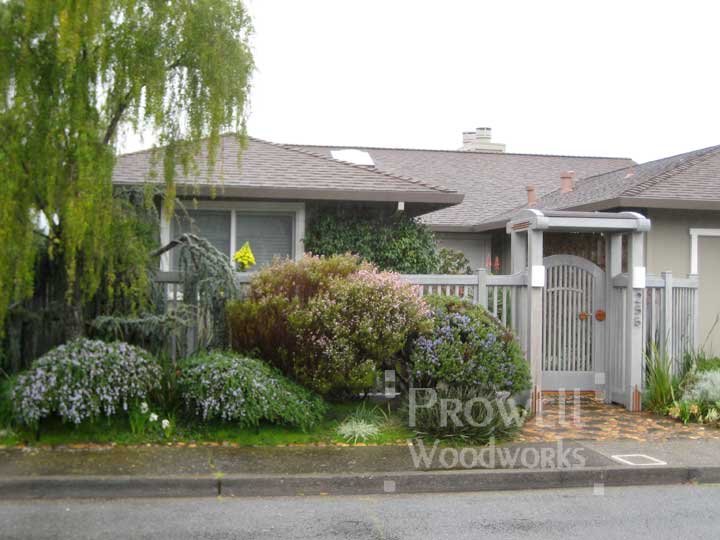 site photo showing picket fence gate #54 in Larkspur, California