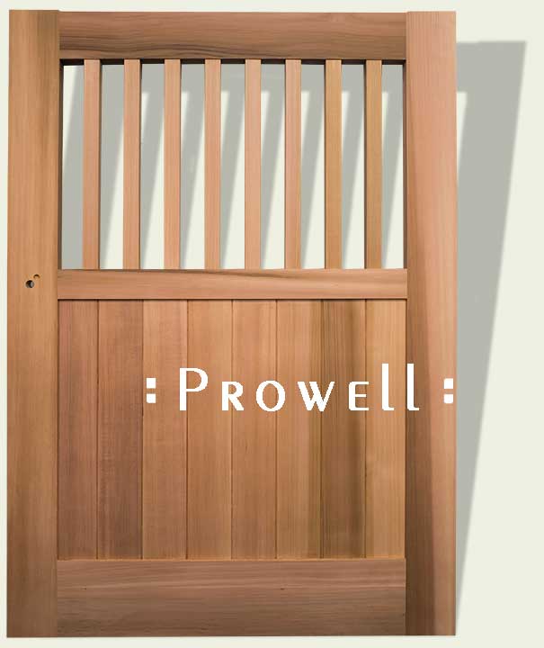 custom wood gate #5-15 in Marin County. Prowell