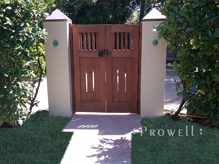 site photo showing double wooden gates #5-2 in Silicone Valley, California