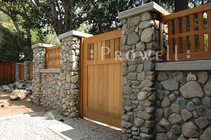 site photo showing wood garden gates #5-4 in southern California