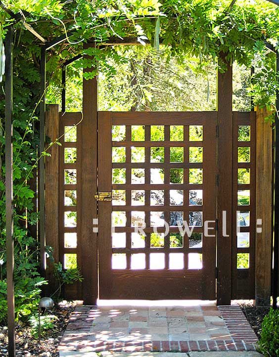 wood garden gate #60 in Marin county, CA