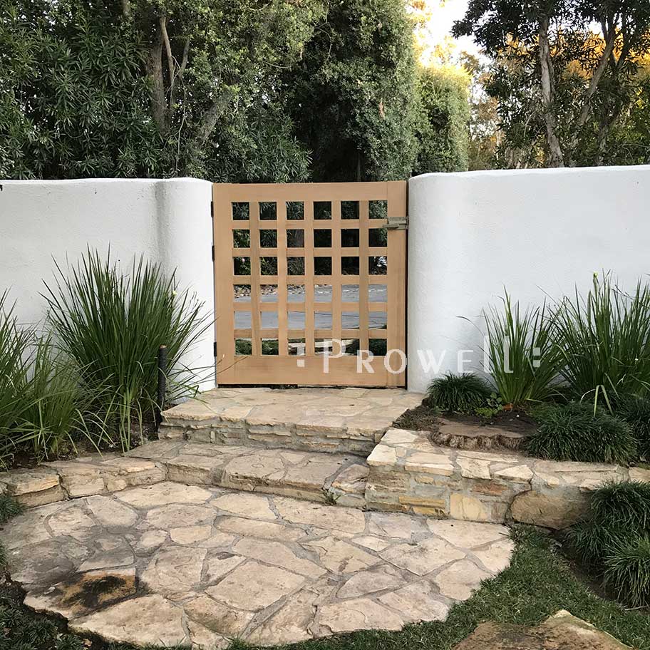 site photo showing wooden gate door #60-9 in Beverly Hills, california