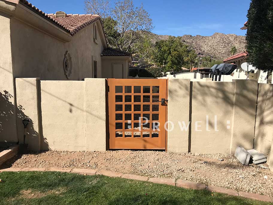 site photo of gate design #60-8 in Phoenix, arizona