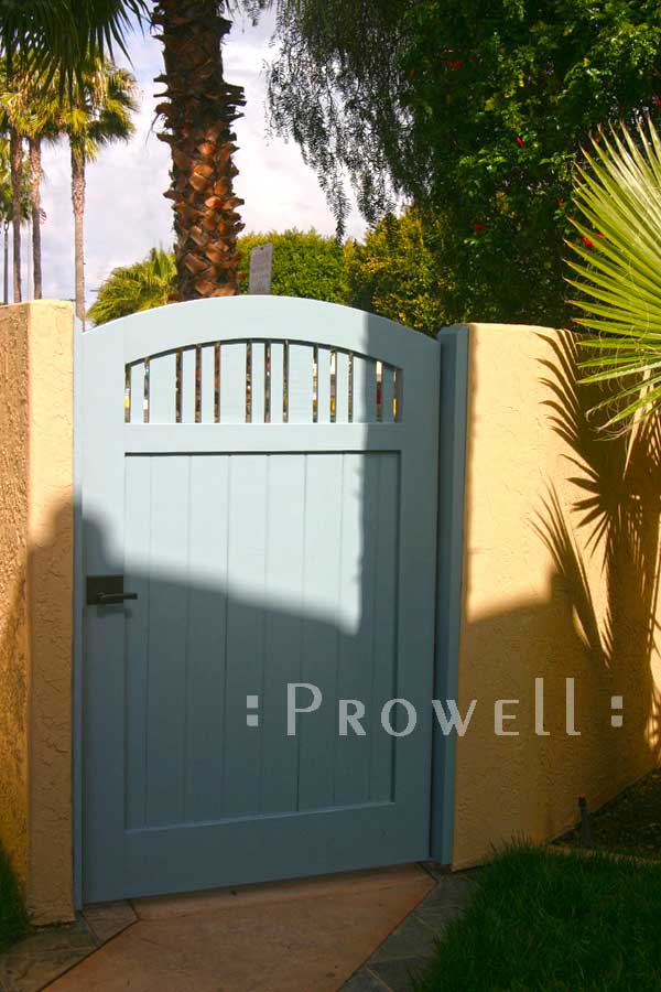 site photo showing outdoor wood gate 76 in San Diego, California