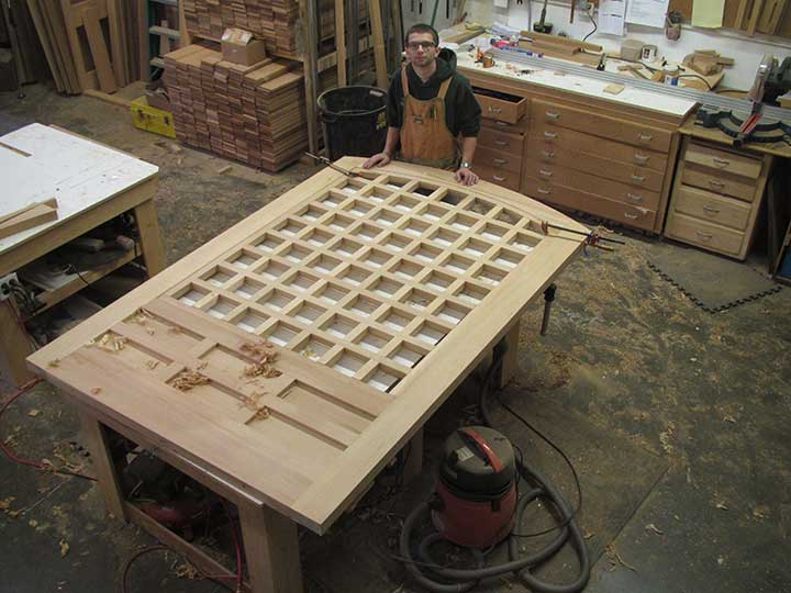 shop photo showing how to build a wood gate 77A