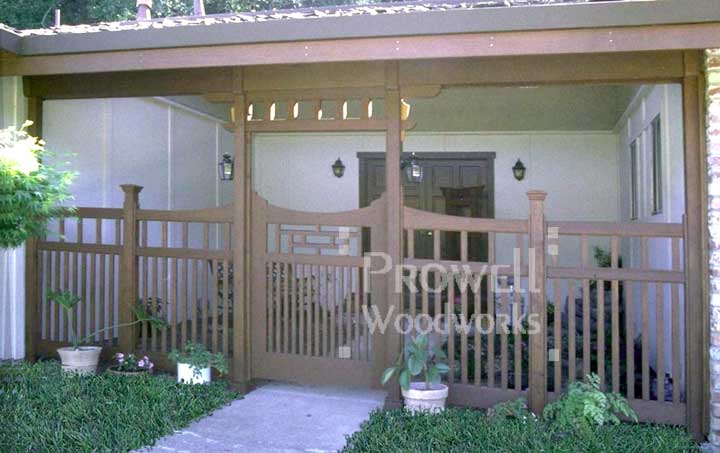 Arts and Crafts Wood Garden Gates in Novato, CA (Marin County)