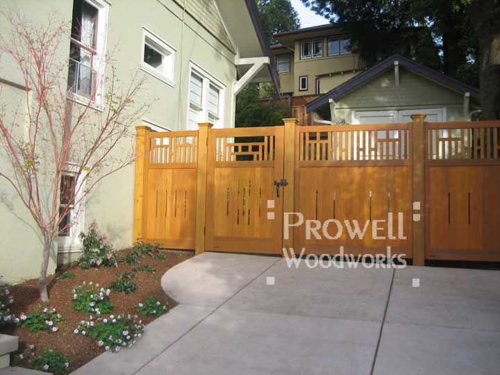 craftsman wood garden gate 79-6 in Oakland 