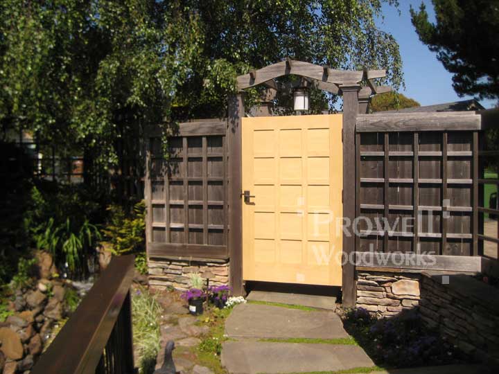 site photograph showing the wooden gate 87 in Marin County, California