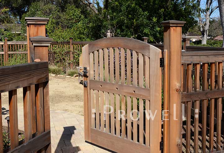 site photograph showing gate picket fence #88-3 in Los Altos, Calfornia
