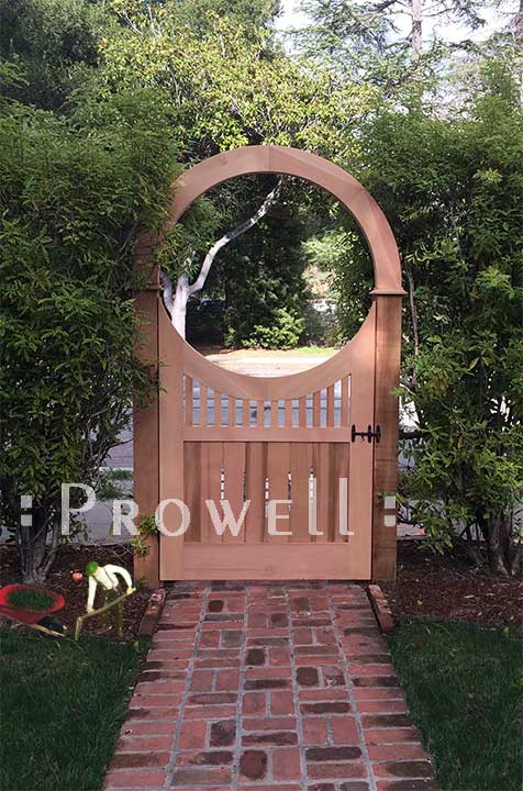 curved top garden gate #8-6 in Silicone Valley, California