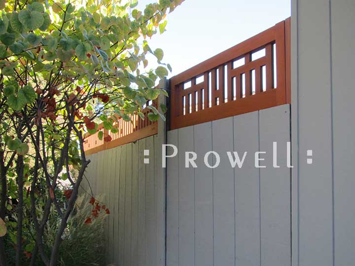 wall top wood fence panels