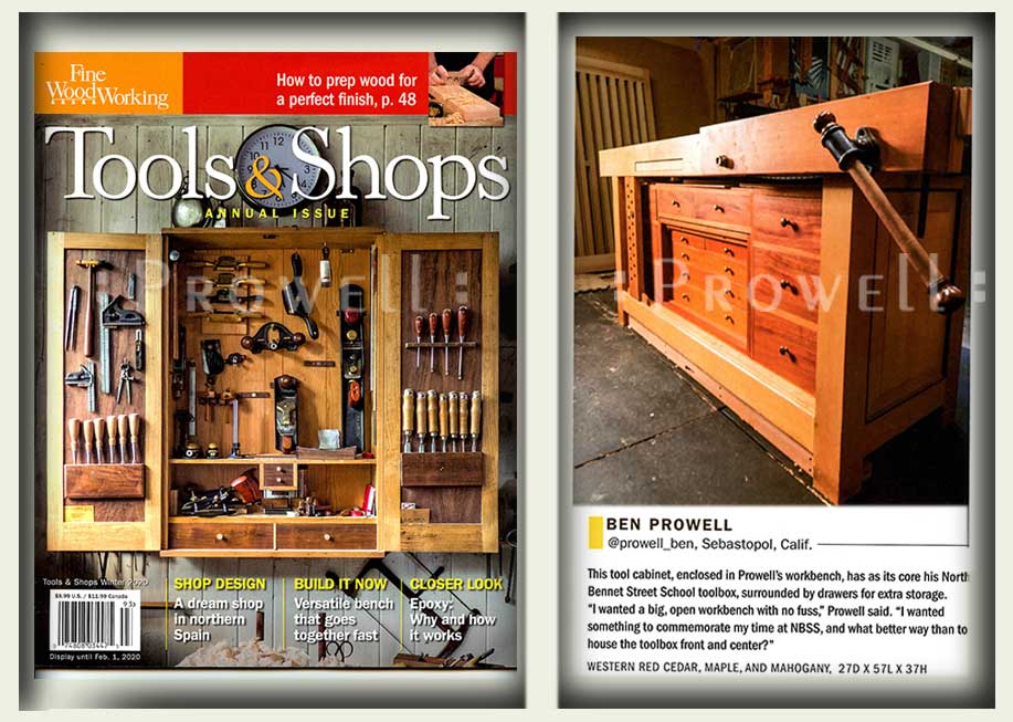 Fine Woodworking Tools and Shops 2019. Ben Prowell