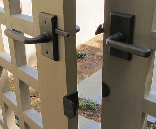 double gate latches and stops