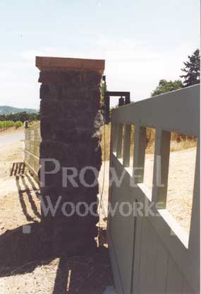 wood driveway gates with steel frames