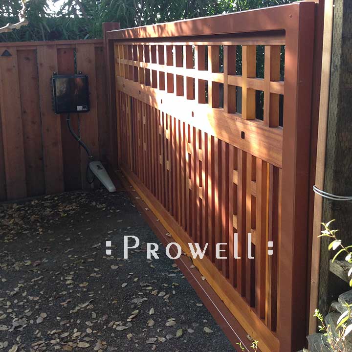 Single-Span Wood Driveway Gate with Steel Frame, Prowell