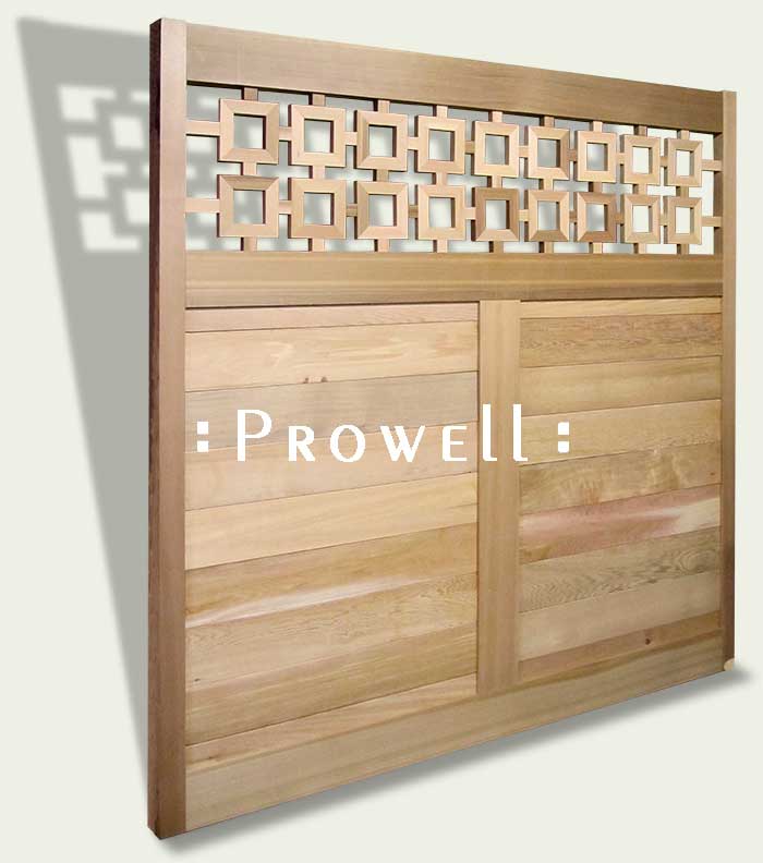 wood fence pendant squares. prowell.