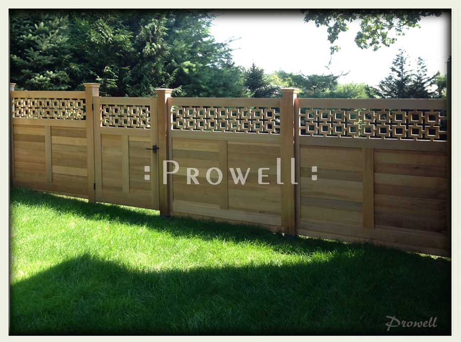 unique wood fence in New York. prowell