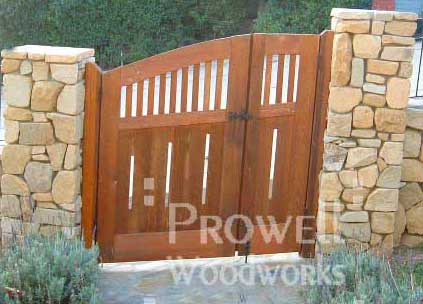 gates with sloping grades