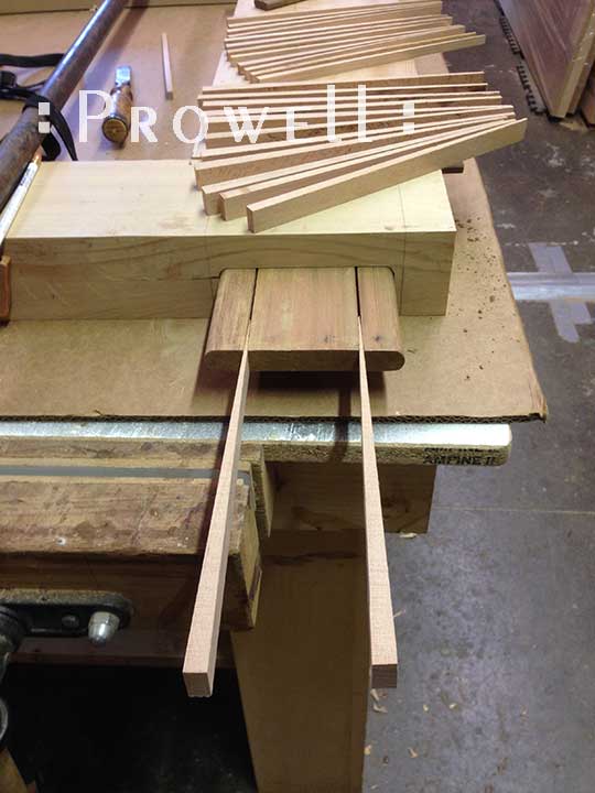 wood gates with tenons and wedges, from Prowell
