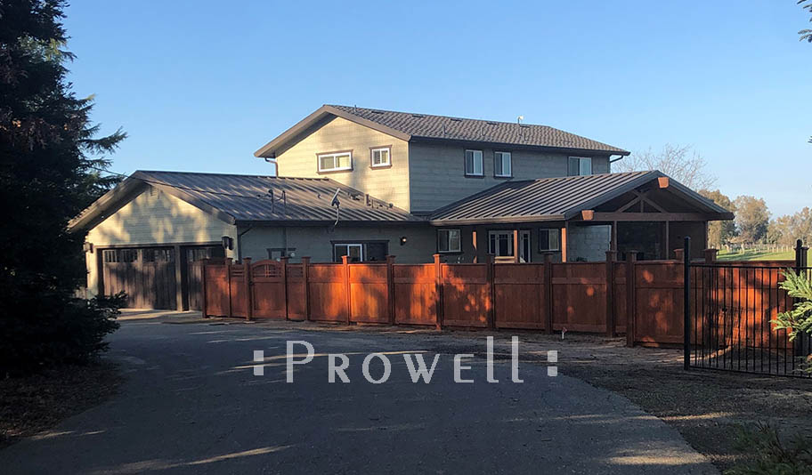 Custom solid privacy fence #20-7. prowell