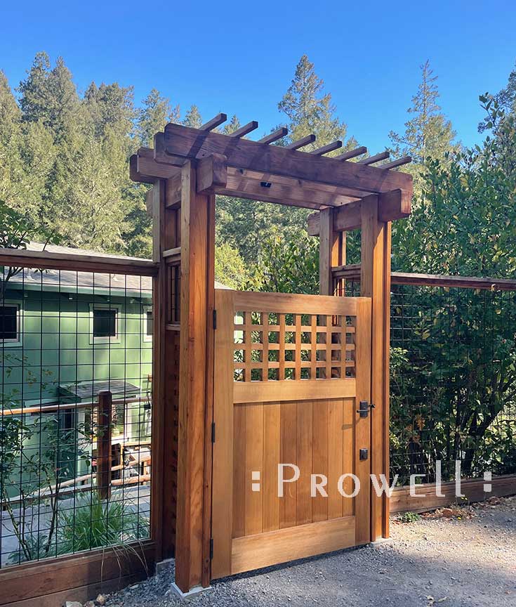 site photo showing the outdoor gate 103-6 in sonoma county, california