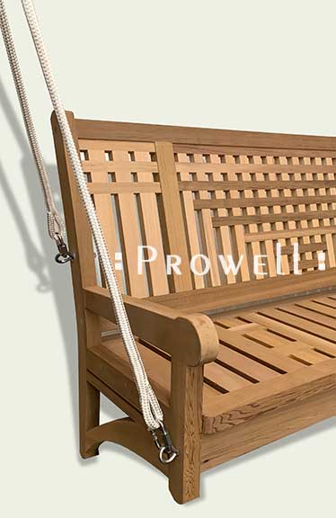 cropped image showing front porch swing 21 with rope