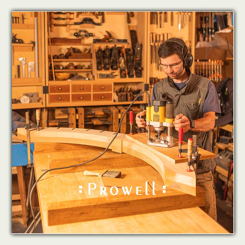 shop progress photo building wood arbor 15-7aa
