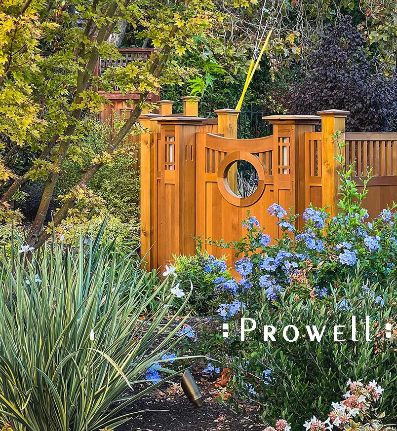 custom wooden garden gates #10d in San Rafael, CA