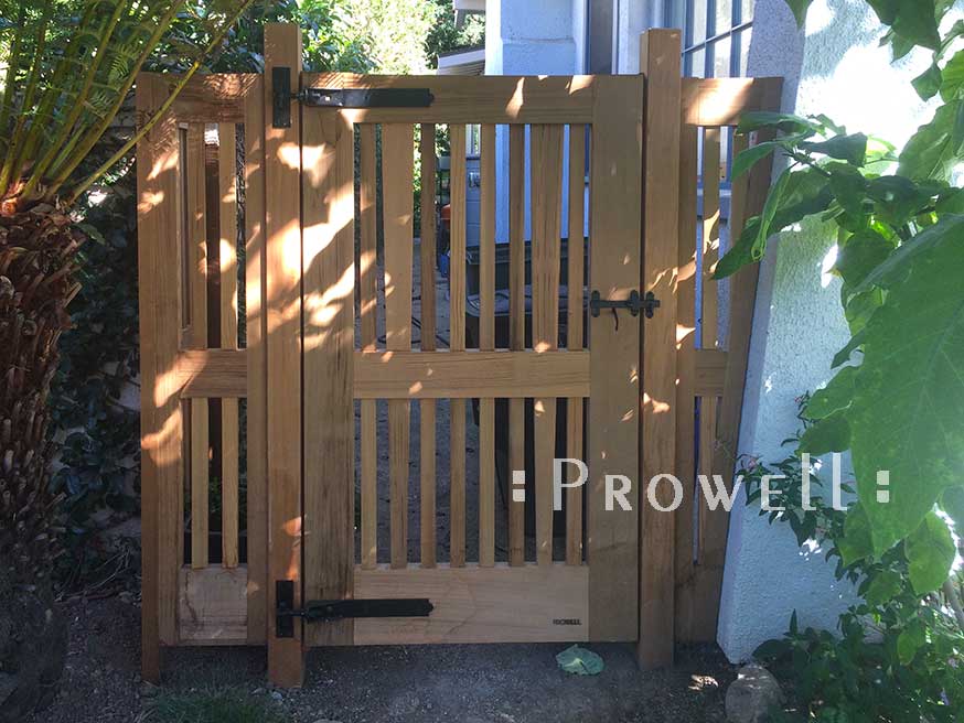 custom wood garden gate #40-8 in Palo Alto, CA