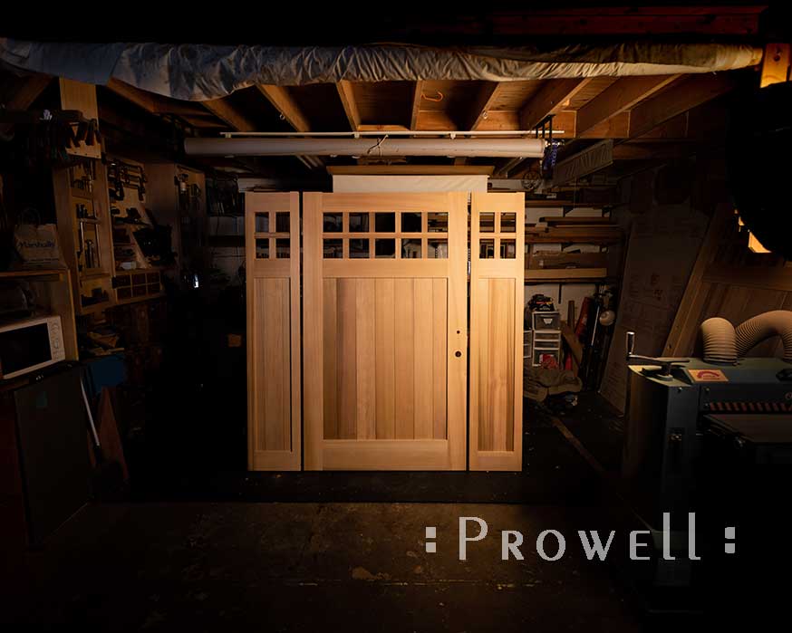 shop progress photo of wood gate 4-18