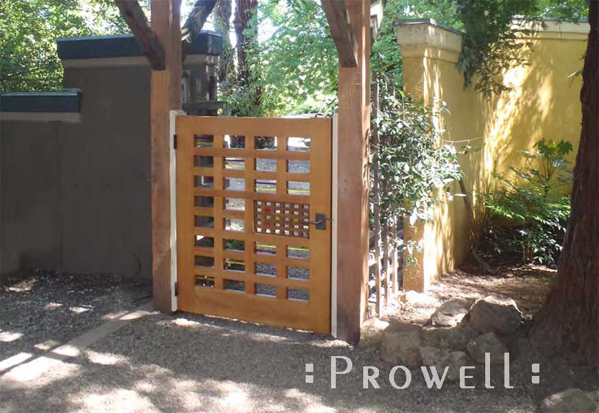 mostmodern wood gate #201d in Morgan Hill, CA