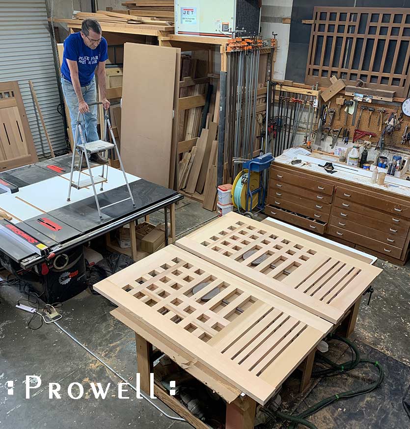 shop progress photo of building the double gates #218 by prowell