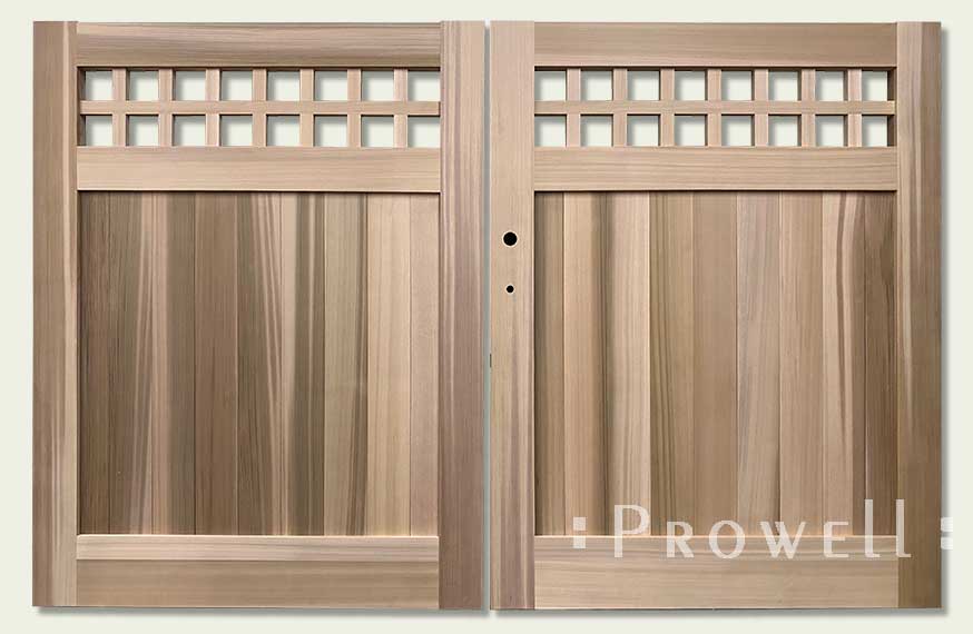 custom wood electric driveway gate #22-1 in Marin County, CA