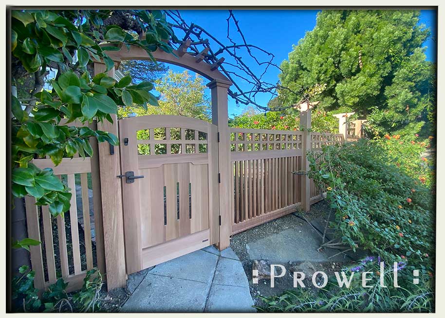 custom wood gate arbor #8-5 in Vallejo, CA