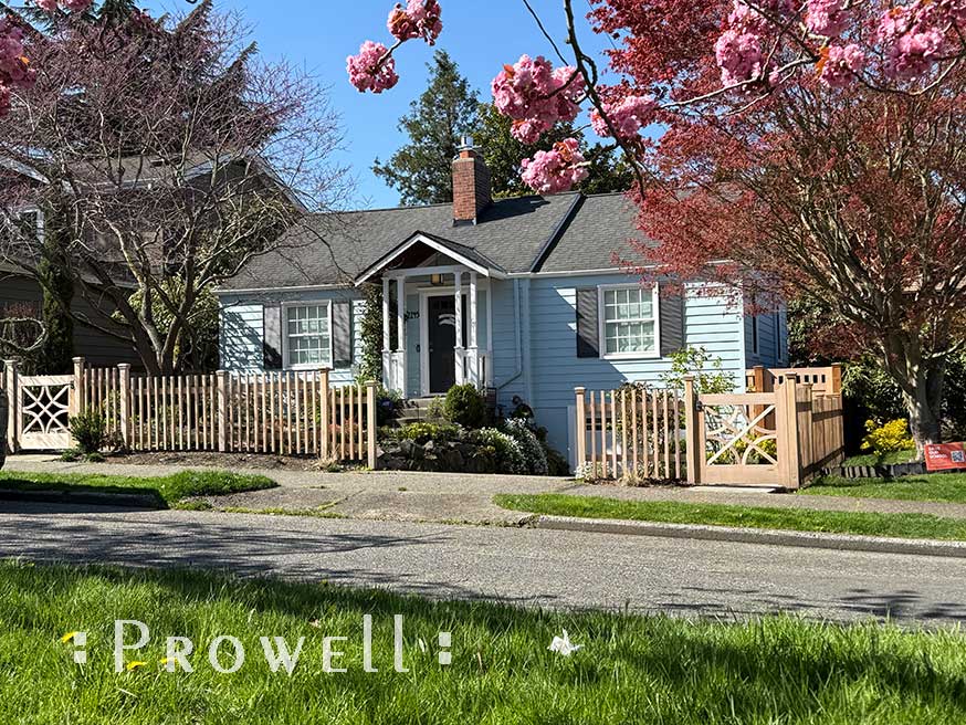 Wooden colonial garden gate 66-1 in Seattle