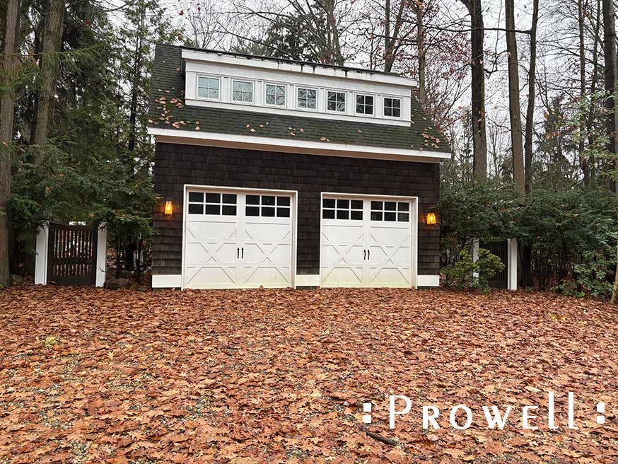 qwood garden gates with soft arch in Michigan.