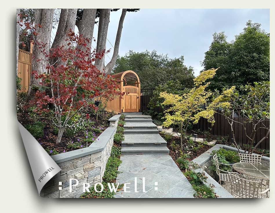 Full arching gate arbor 14-3a in marin County, CA.