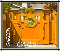 wood garden gates