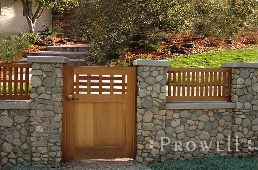 Wood pony fence panel 2-b