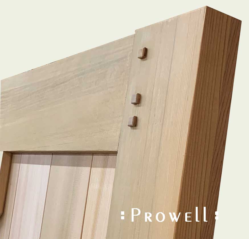 Wood gate joinery. Integrity Pins.