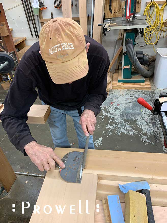 wood gate joinery pins.