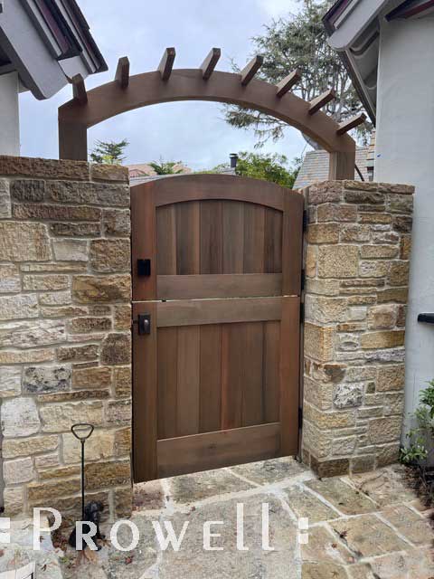 Custom wood arbor 8-8 in Carmel, CA
