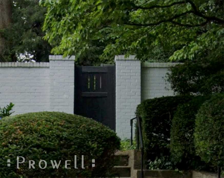 Solid privacy wood gate 91a in Washington DC