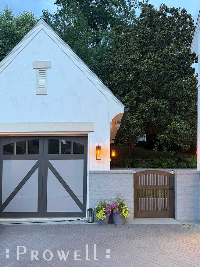 arching wood custom gate 88-4