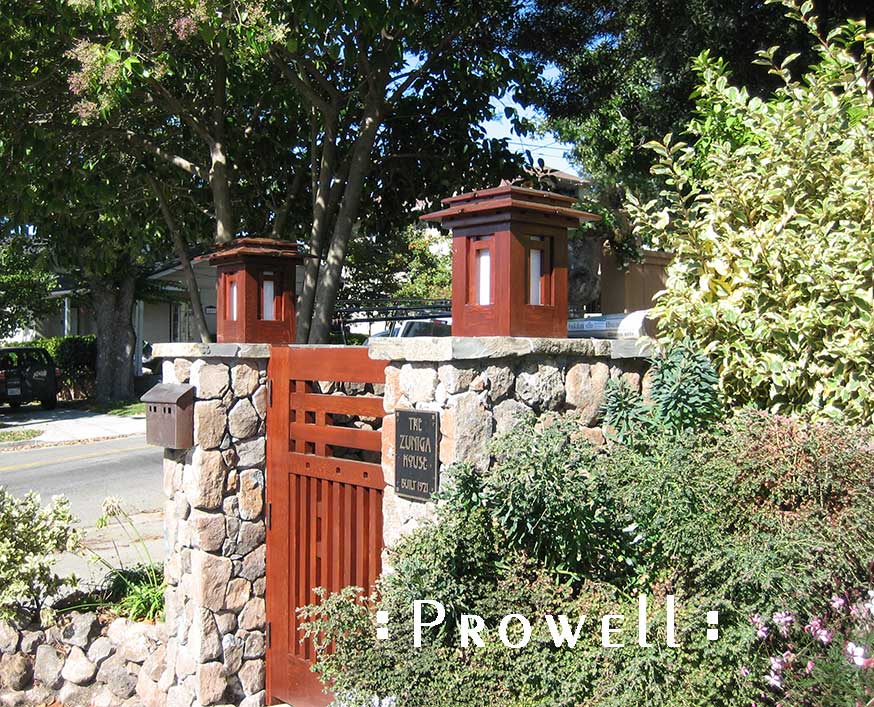 Wooden lighting landscape columns for gate columns and walls. 16b